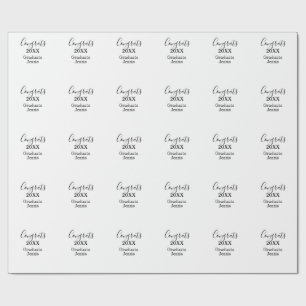 Eenvoudige afstudeerfelicitaties minimaal toevoege cadeaupapier