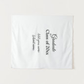 Eenvoudige afstudeerfelicitaties minimaal toevoege wandkleed (Voorkant (horizontaal))