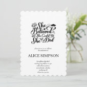 Eenvoudige afstudeeruitnodiging kaart (Staand voorkant)