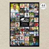 Eenvoudige afstuderen 44 Fotocollage Aangepaste kl Poster