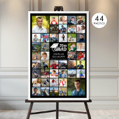 Eenvoudige afstuderen 44 Fotocollage Aangepaste kl Poster