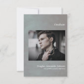 Eenvoudige Afstuderen Aankondiging Aangepaste foto (Voorkant)