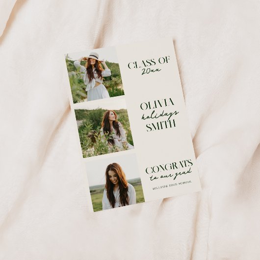 Eenvoudige Afstuderen aankondiging met foto's