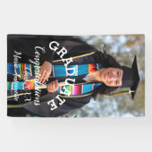 Eenvoudige Afstuderen foto's en gebold Letter bann Spandoek (Horizontaal)