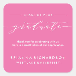 EENVOUDIGE AFSTUDEREN KALLIGRAFIE   DANK U STICKER