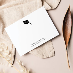 Eenvoudige Afstuderen Klassieke Klas van Afstudeer Bedankkaart