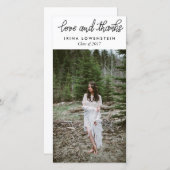 Eenvoudige Afstuderen liefde en Bedankt Typografie (Voorkant / Achterkant)