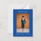 Eenvoudige Afstuderen minimalistische foto dank u Notitiekaartje (Voorkant)