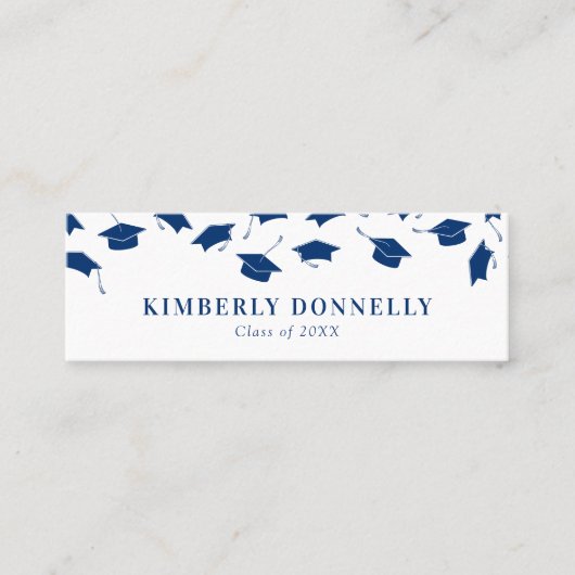 Eenvoudige Afstuderen naam Contactkaartje (Voorkant)