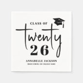 Eenvoudige Afstuderen Servet (Voorkant)