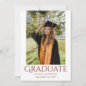 Eenvoudige Afstuderen Stijlvolle foto van moderne Kaart (Voorkant)