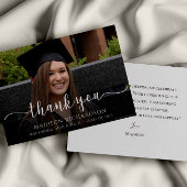 Eenvoudige Afstuderen voor modern script Bedankkaart