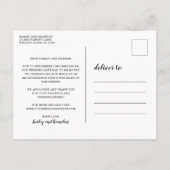 Eenvoudige agenda Rode hartbruiloft Verander de da Aankondigingskaart (Achterkant)