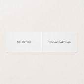 Eenvoudige agenda visitekaartje (Binnenkant ongevouwen)