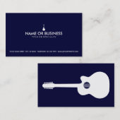 eenvoudige akoestische gitaar visitekaartje (Voorkant / Achterkant)