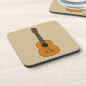 Eenvoudige akoestische gitaarCartoon Bier Onderzetter (Linkerzijde)