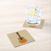 Eenvoudige akoestische gitaarCartoon Kartonnen Onderzetters (Insitu)