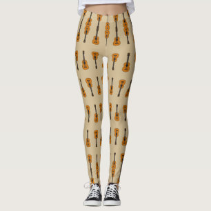 Eenvoudige akoestische gitaarCartoon Leggings