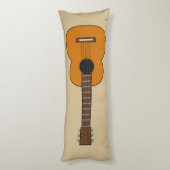 Eenvoudige akoestische gitaarCartoon Lichaamskussen (Achterkant (Verticaal))