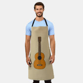 Eenvoudige akoestische gitaarCartoon Schort (Gedragen)