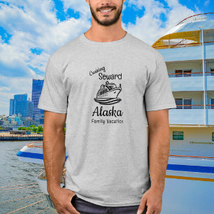 Eenvoudige Alaska familie vakantie T-shirt persona