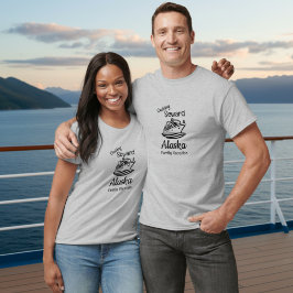 Eenvoudige Alaska familie vakantie T-shirt persona