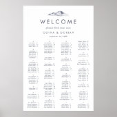 Eenvoudige alfabetische montagekaart poster (Voorkant)