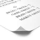 Eenvoudige alfabetische schuifgrafiek poster (Hoek)