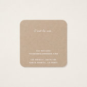 Eenvoudige algemene Kaart voor winkelkraft (Achterkant)