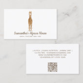 Eenvoudige Alpaca Visitekaartje (Voorkant / Achterkant)