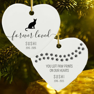 Eenvoudige, altijd geliefde kat keramisch ornament