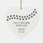 Eenvoudige, altijd geliefde kat keramisch ornament (Achterkant)