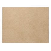 Eenvoudige ambachtelijke kraftpapierstijl notitieblok (Voorkant)