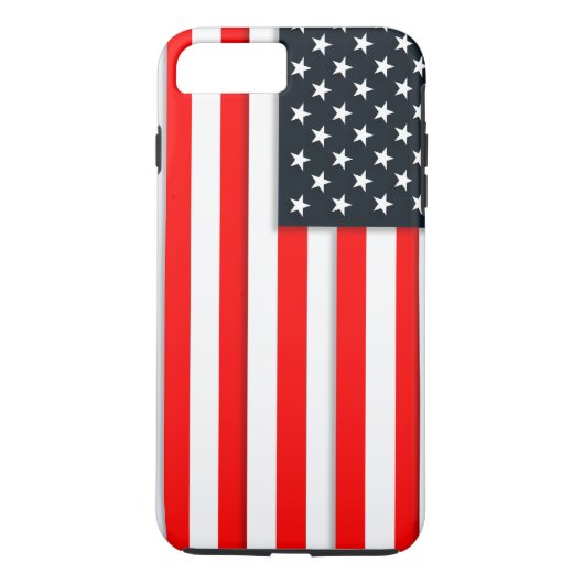 Eenvoudige Amerikaanse vlag Case-Mate iPhone Case (Achterkant)