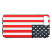 Eenvoudige Amerikaanse vlag Case-Mate iPhone Case (Achterkant (Horizontaal))