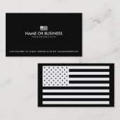 eenvoudige amerikaanse vlag visitekaartje (Voorkant / Achterkant)