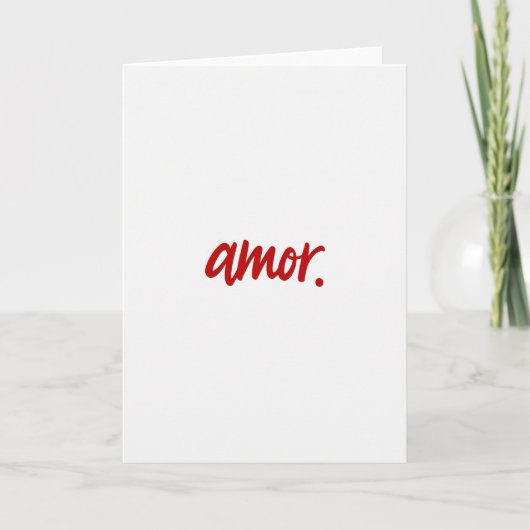 Eenvoudige Amor Handgeschreven Kaart (Voorkant)