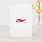 Eenvoudige Amor Handgeschreven Kaart (Gele Bloem)