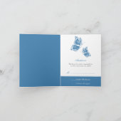 Eenvoudige Amparo Blauwe van de Vlinder Rsvp- Nota (Binnen)