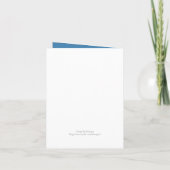 Eenvoudige Amparo Blauwe van de Vlinder Rsvp- Nota (Achterkant)
