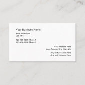 Eenvoudige Animal Paw Silhouette Visitekaartjes (Achterkant)