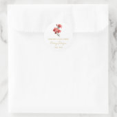 Eenvoudige Anjer Herdenking  Ronde Sticker (Tas)