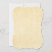 Eenvoudige  Antieke beugel bruiloft uitnodiging (Achterkant)