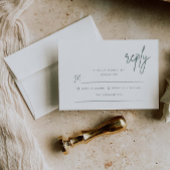 Eenvoudige Antwoord Huwelijksuitnodiging Bijgevoeg Bedankkaart