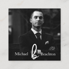 *~* Eenvoudige AP31 Photo Professional QR Minimal Vierkante Visitekaartje