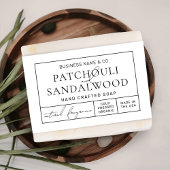 Eenvoudige Apothecary Zeep Bar Belly Band Wrap Lab