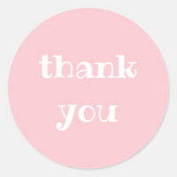 Eenvoudige appreciatie Roze & Wit Dank u Rond