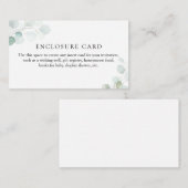 Eenvoudige Aquarel Eucalyptus Kaart (Voorkant / Achterkant)