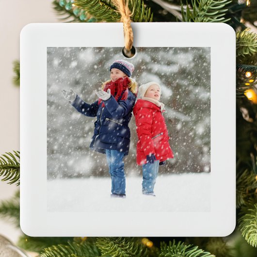 Eenvoudige Aquarel Foto Kerstmis Kousen Keramisch Ornament