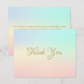 Eenvoudige Aquarel Mix Business Bedankkaart (Voorkant / Achterkant)